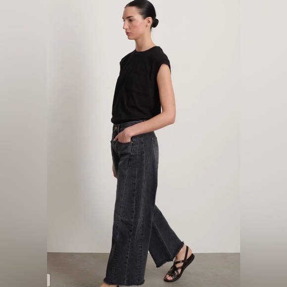 B Sides Relaxed Lasso Jean Stil Black - Picture 2 of 6